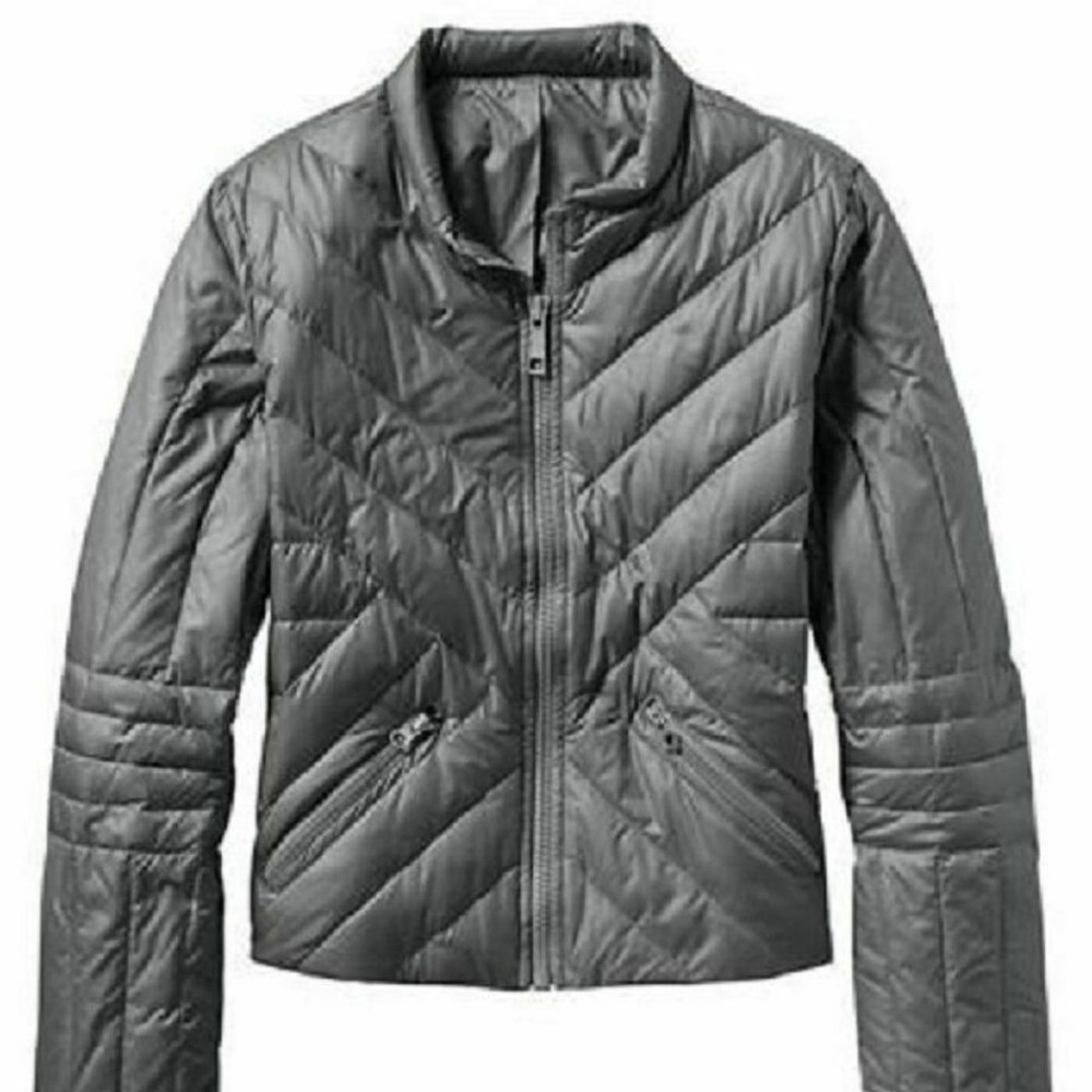 Athleta Geneva Down Jacket 242969 Grey XS